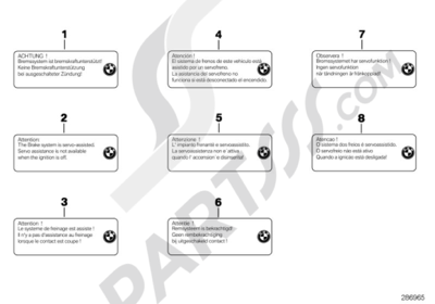 Bmw K1200GT 2006-2008 (K44) LABEL INTEGRAL ABS