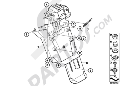 Bmw K1200GT 2006-2008 (K44) LICENSE PLATE HOLDER