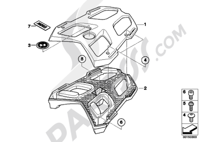 Bmw K1200GT 2006-2008 (K44) LUGGAGE GRID