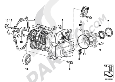 Bmw K1200GT 2006-2008 (K44) MANUAL TRANSMISSION