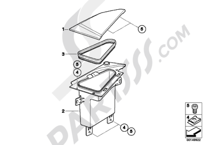 Bmw K1200GT 2006-2008 (K44) ODDMENTS TRAY