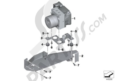 Bmw K1200GT 2006-2008 (K44) PRESSURE MODULATOR I-ABS GENERATION 2