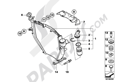 Bmw K1200GT 2006-2008 (K44) RADIATOR