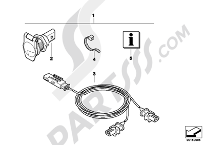 Bmw K1200GT 2006-2008 (K44) RETROFIT KIT, SOCKET