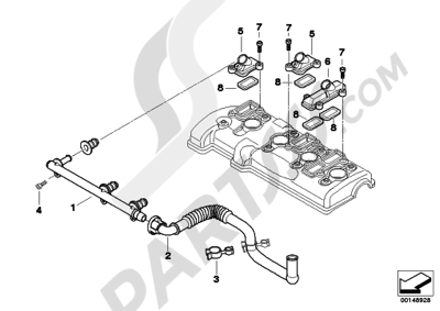 Bmw K1200GT 2006-2008 (K44) SECONDARY AIR SYSTEM