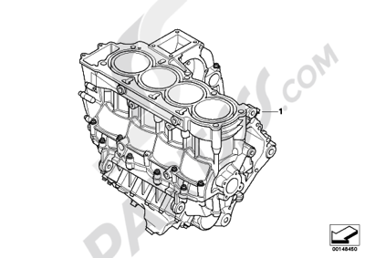 Bmw K1200GT 2006-2008 (K44) SHORT ENGINE