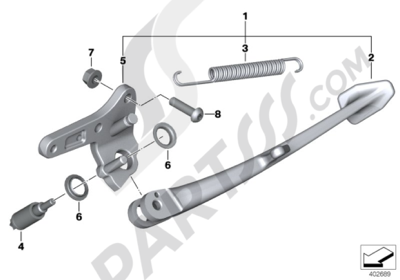 Bmw K1200GT 2006-2008 (K44) SIDE STAND