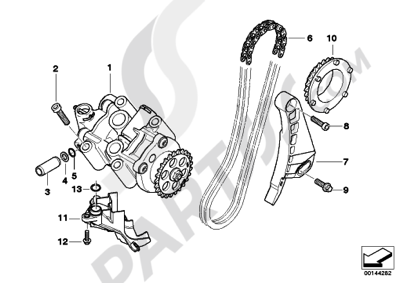 Bmw K1200GT 2006-2008 (K44) SINGLE PARTS FOR OIL PUMP