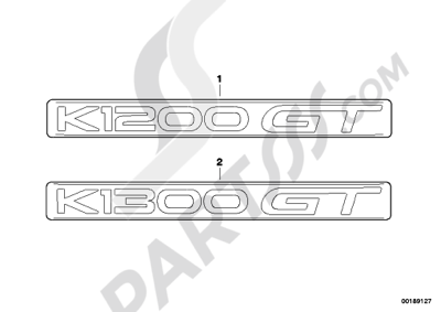 Bmw K1200GT 2006-2008 (K44) STICKER