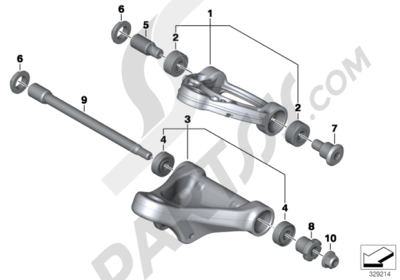 Bmw K1200GT 2006-2008 (K44) TRAILING ARM