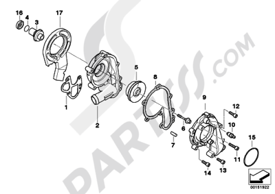 Bmw K1200GT 2006-2008 (K44) WATER PUMP