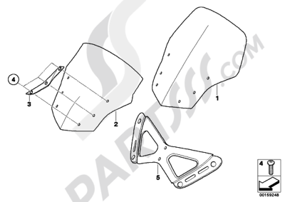 Bmw K1200GT 2006-2008 (K44) WINDSHIELD