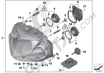 Bmw K1200GT 2006-2008 (K44) XENON HEADLIGHT
