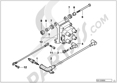 Manguera De Freno Delantera Trenzada En Acero Inoxidable Para BMW K1200LT | ABS, 570mm, Ref. 34322332582