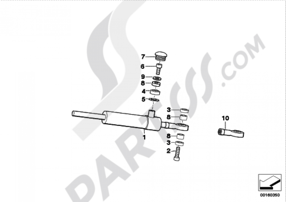 STEERING DAMPER Bmw K1200LT 19992004 (89V3)