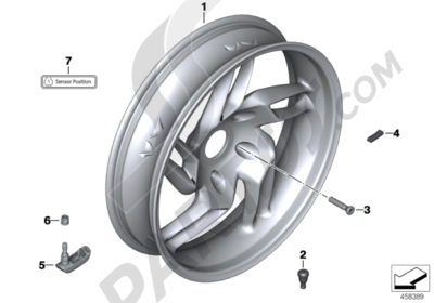 バイク K1200R リアフェンダー 46 62 7 658 994 BMW 純正 バイク 部品