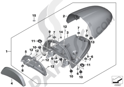 BMW R NINE T （K21) 1/10サイズ ミニチュアバイク ブラック 12