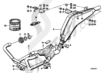 Bmw R100GS PD R100GS PD (47E1). 分解図 純正部品をオンライン購入