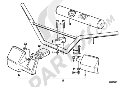 Bmw R100GS PD R100GS PD (47E1). 分解図 純正部品をオンライン購入