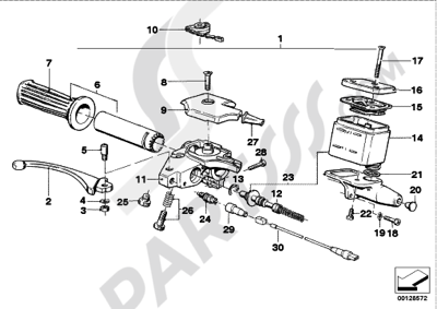 Bmw R100GS PD R100GS PD (47E1). 分解図 純正部品をオンライン購入