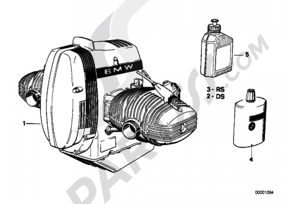 ENGINE Bmw R100RS 1977-1984 (2474)