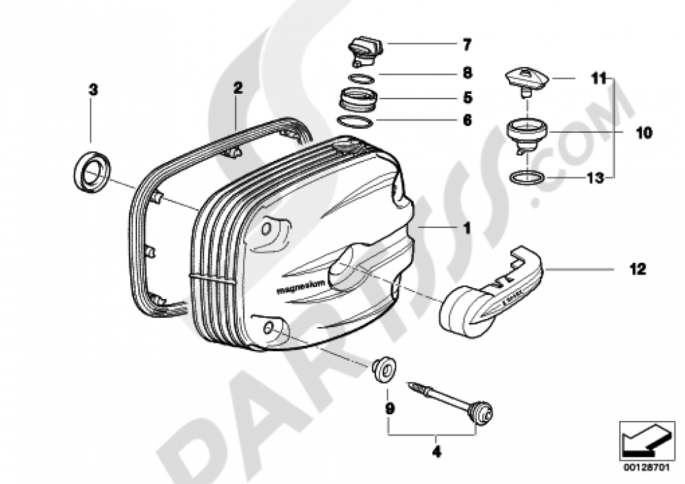 CYLINDER HEAD COVER - DOUBLE-IGNITION Bmw R1100S R1100S (259S)