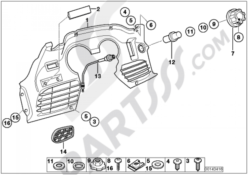 COVERING INNER Bmw R1150RT R1150RT (R22)