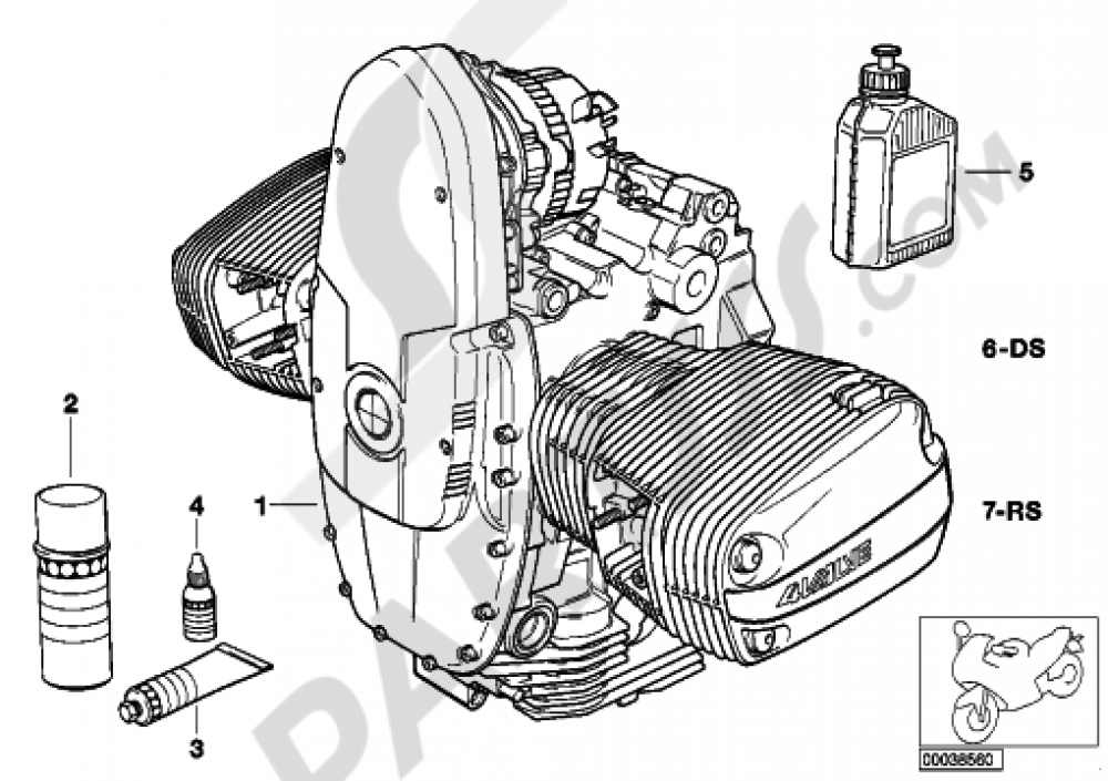 ENGINE, DOUBLE-IGNITION Bmw R1150RT R1150RT (R22)