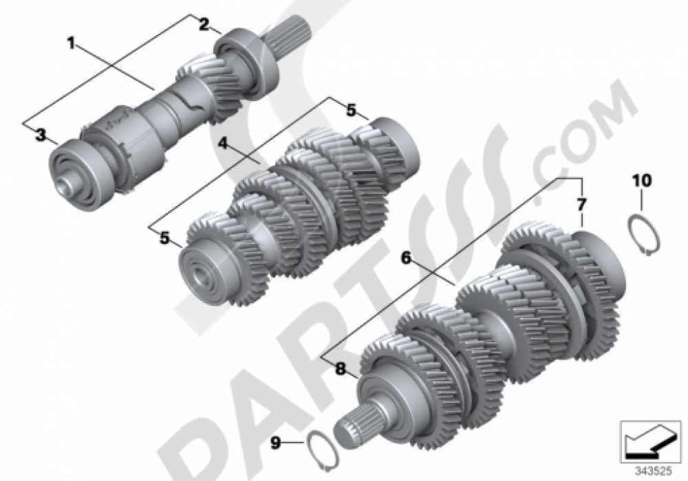 TRANSMISSION SHAFTS Bmw R1200GS ADVENTURE 20082009 (K255)