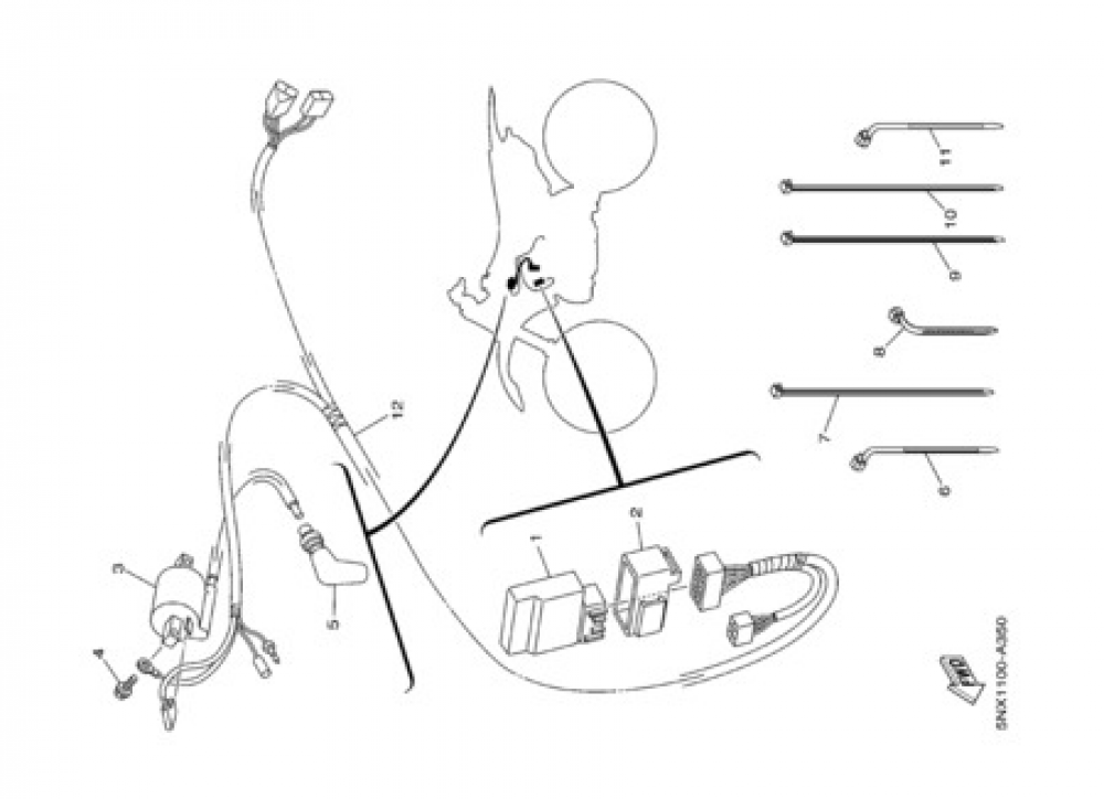 ELECTRIC EQUIPMENT 1 Yamaha YZ250 2003