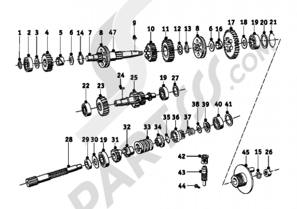 4-GEAR TRANSMISSION Bmw R26 R26 (T26)