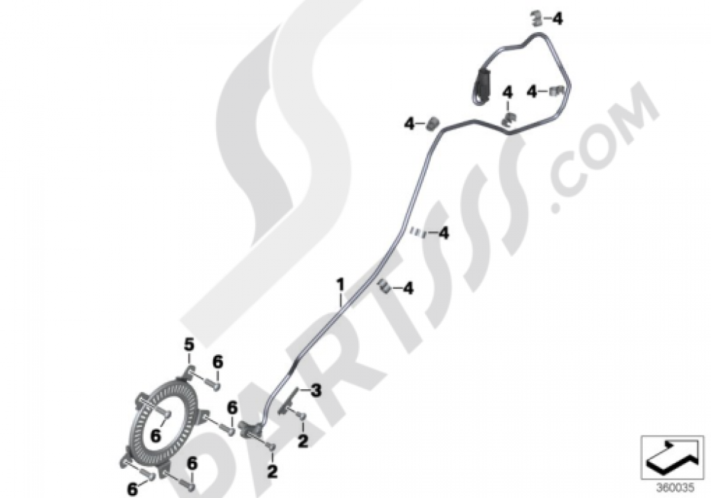 ROTATIONAL-SPEED SENSOR, REAR Bmw S1000R S1000R (K47)