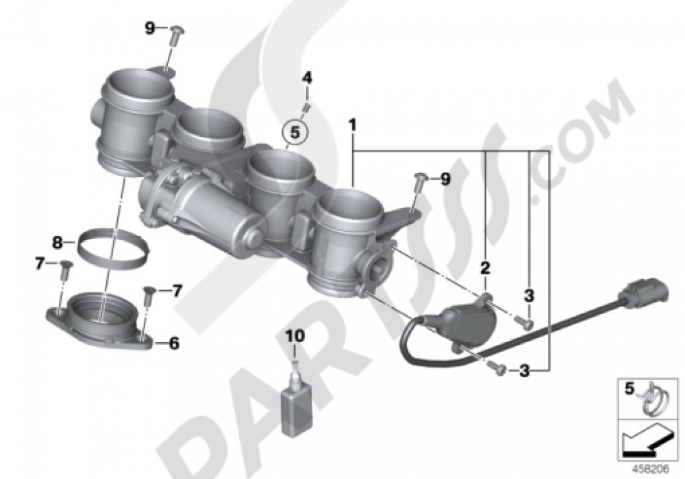 THROTTLE HOUSING ASSY Bmw S1000R S1000R (K47)