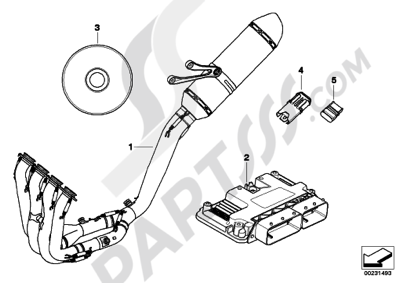 Bmw S1000RR 2010-2011 (K46). 分解図 純正部品をオンライン購入