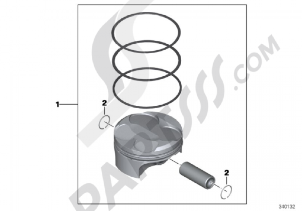 PISTON Bmw S1000RR 20102011 (K46)