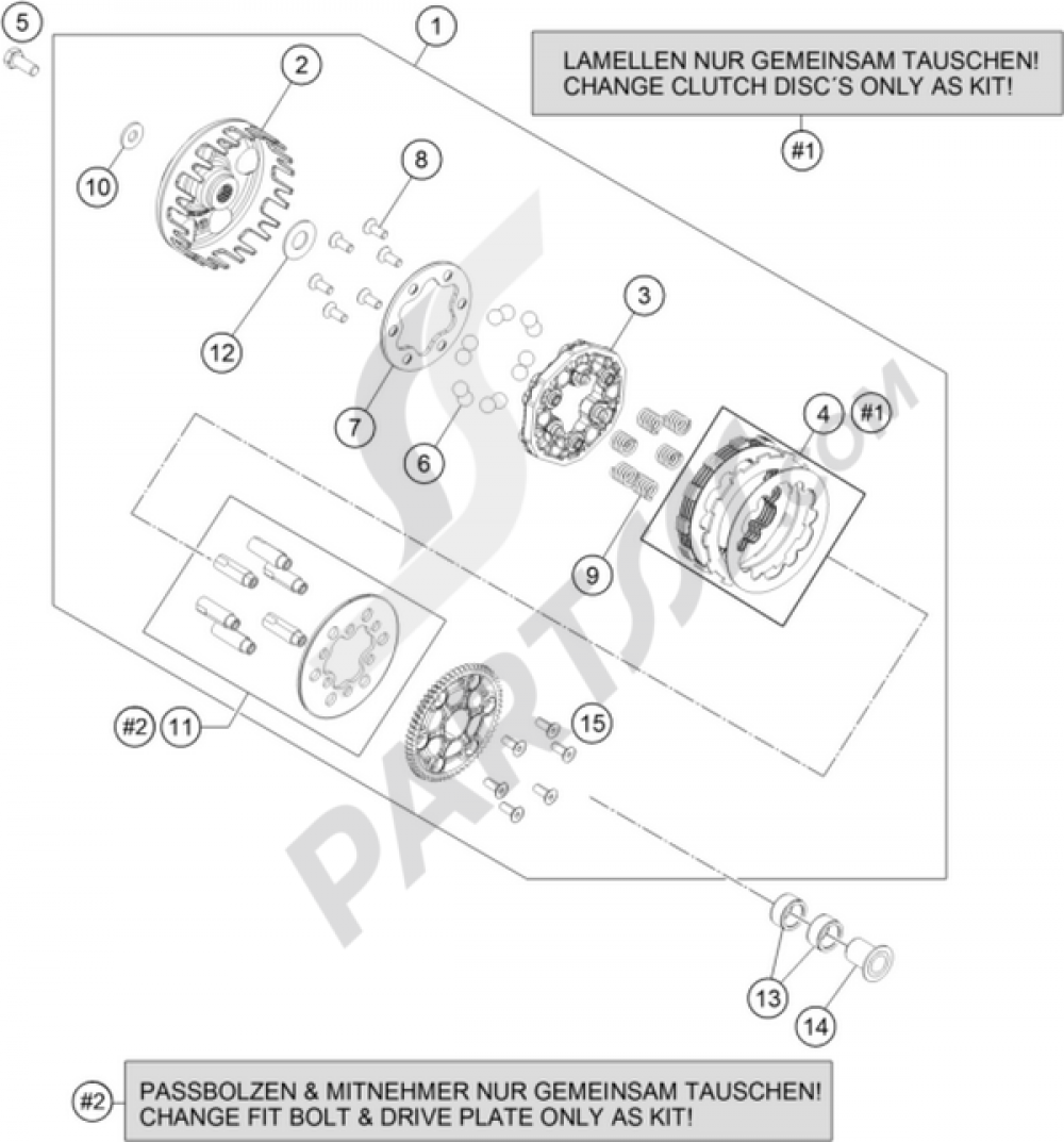 CLUTCH KTM 50 SX 2015 EU