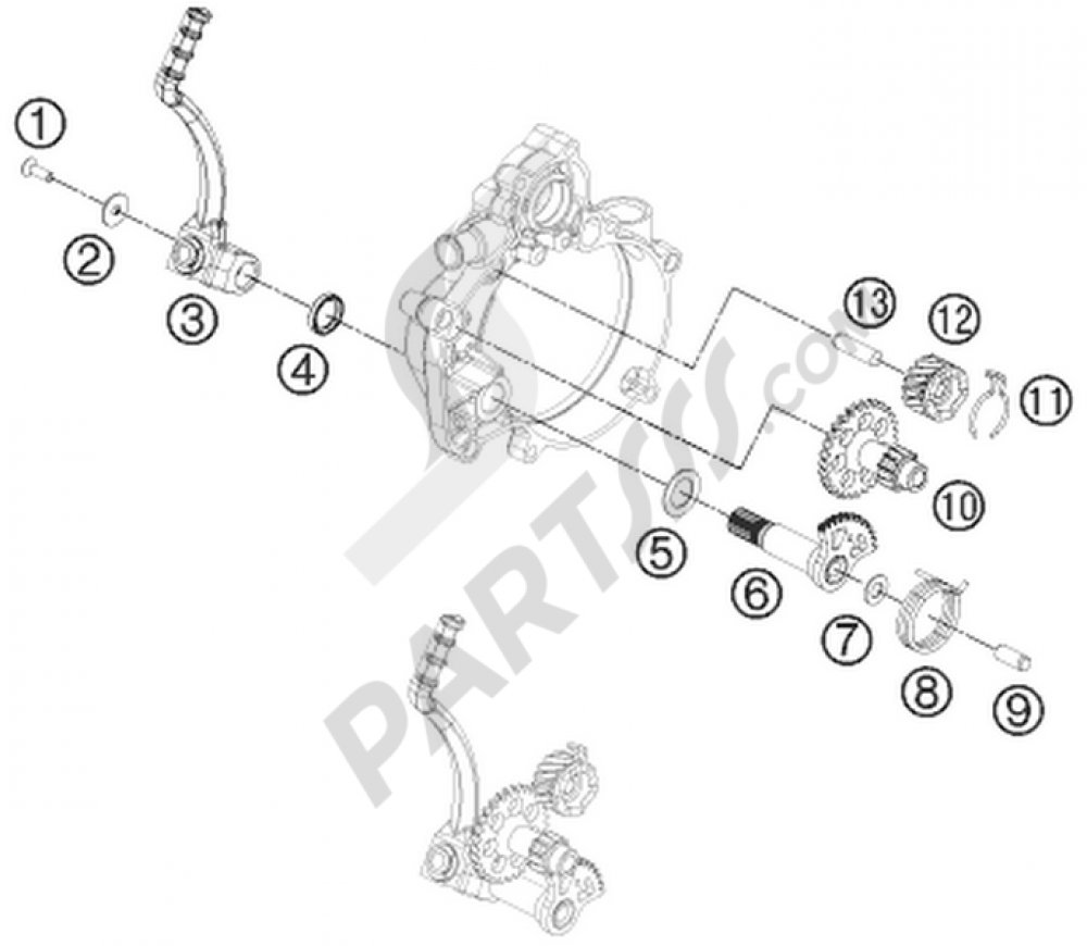 KICK STARTER KTM 50 SX MINI 2015 EU