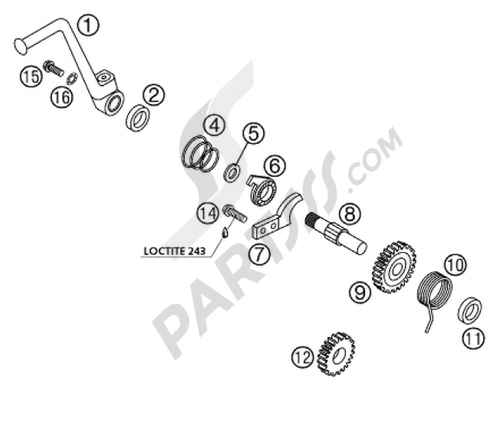 KICKSTARTER 65 SX KTM 65 SX 2003 EU