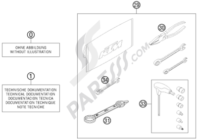 KTM 250 SX 2010 EU ACCESSORIES KIT