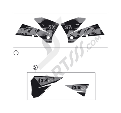 KTM 250 SX 2010 EU DECAL