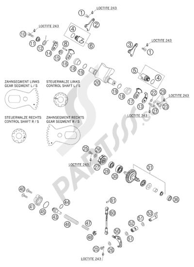 KTM 250 SX 2010 EU EXHAUST CONTROL