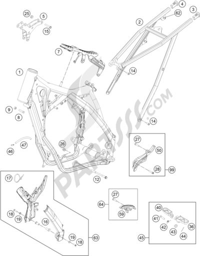 KTM 250 SX 2010 EU フレーム