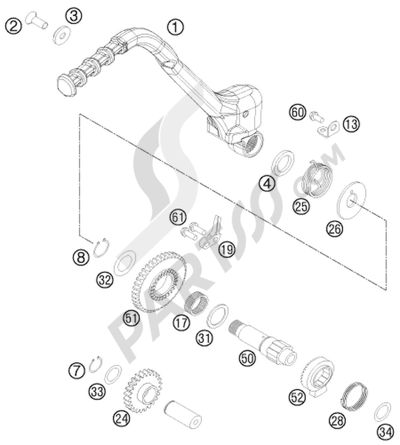 KTM 250 SX 2010 EU KICK STARTER