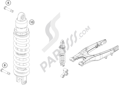 KTM 250 SX 2010 EU SHOCK ABSORBER