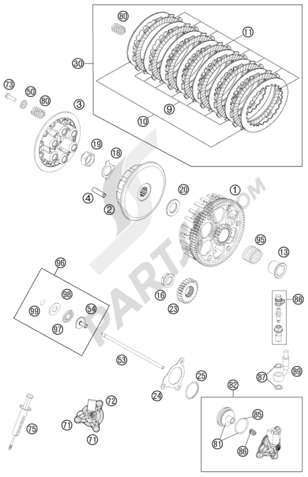 CLUTCH KTM 250 SX-F 2016 EU