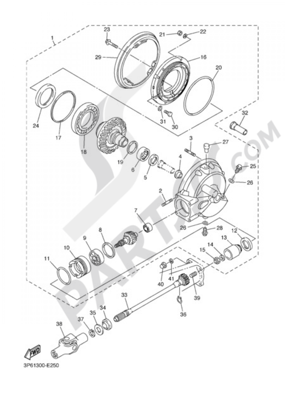 DRIVE SHAFT Yamaha FJR1300AS 2007