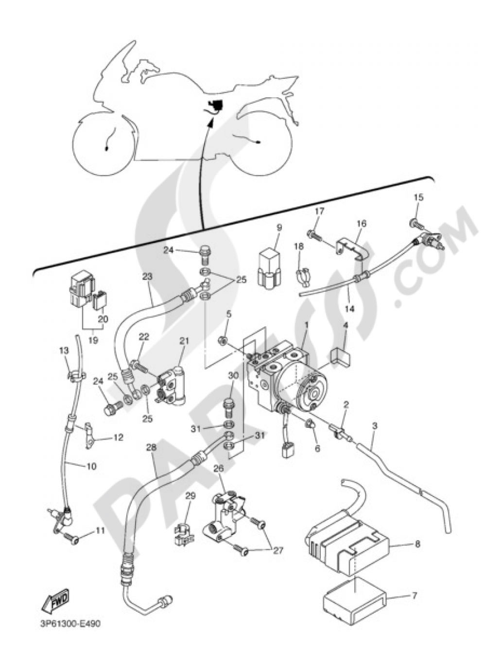 ELECTRIC EQUIPMENT 3 Yamaha FJR1300AS 2007