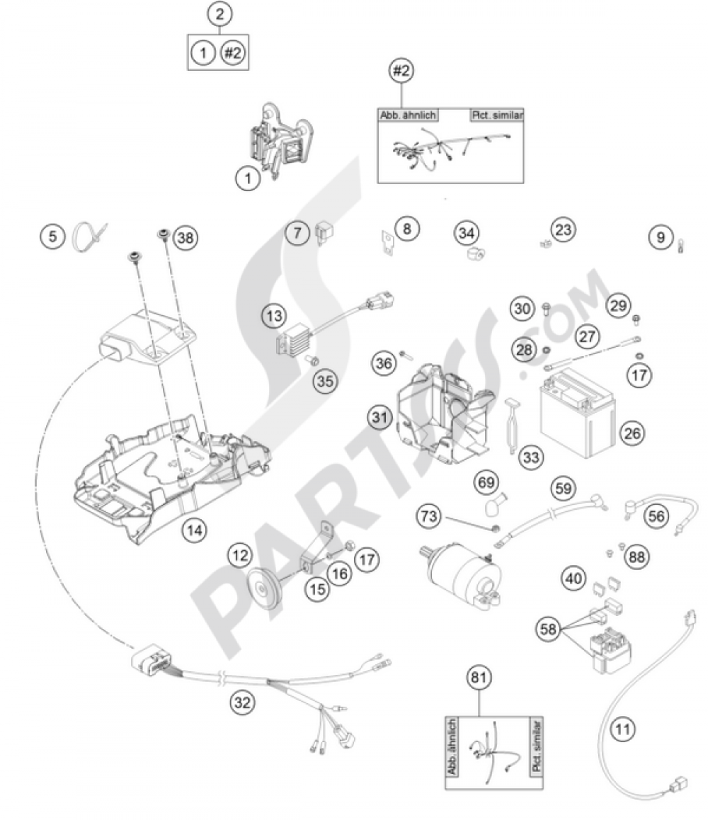 WIRING HARNESS KTM 250 EXC 2015 EU