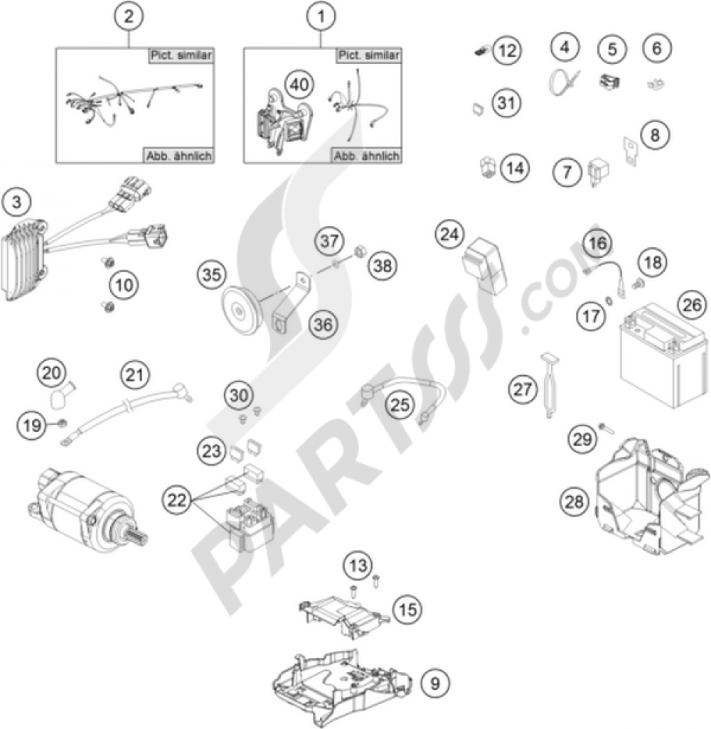 WIRING HARNESS KTM 350 EXC-F 2012 EU