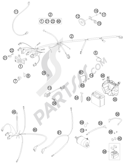 COOLING SYSTEM KTM 450 EXC-R 2008 EU